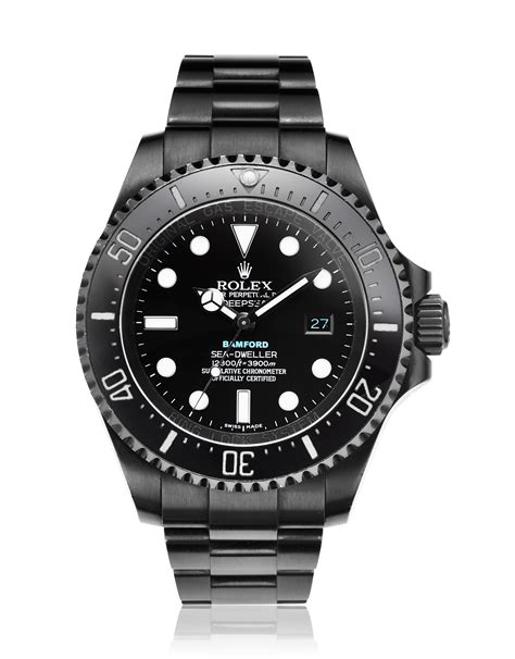 rolex bamford pvd black deepsea sea dweller 116660|rolex deep sea sea dweller 116660.